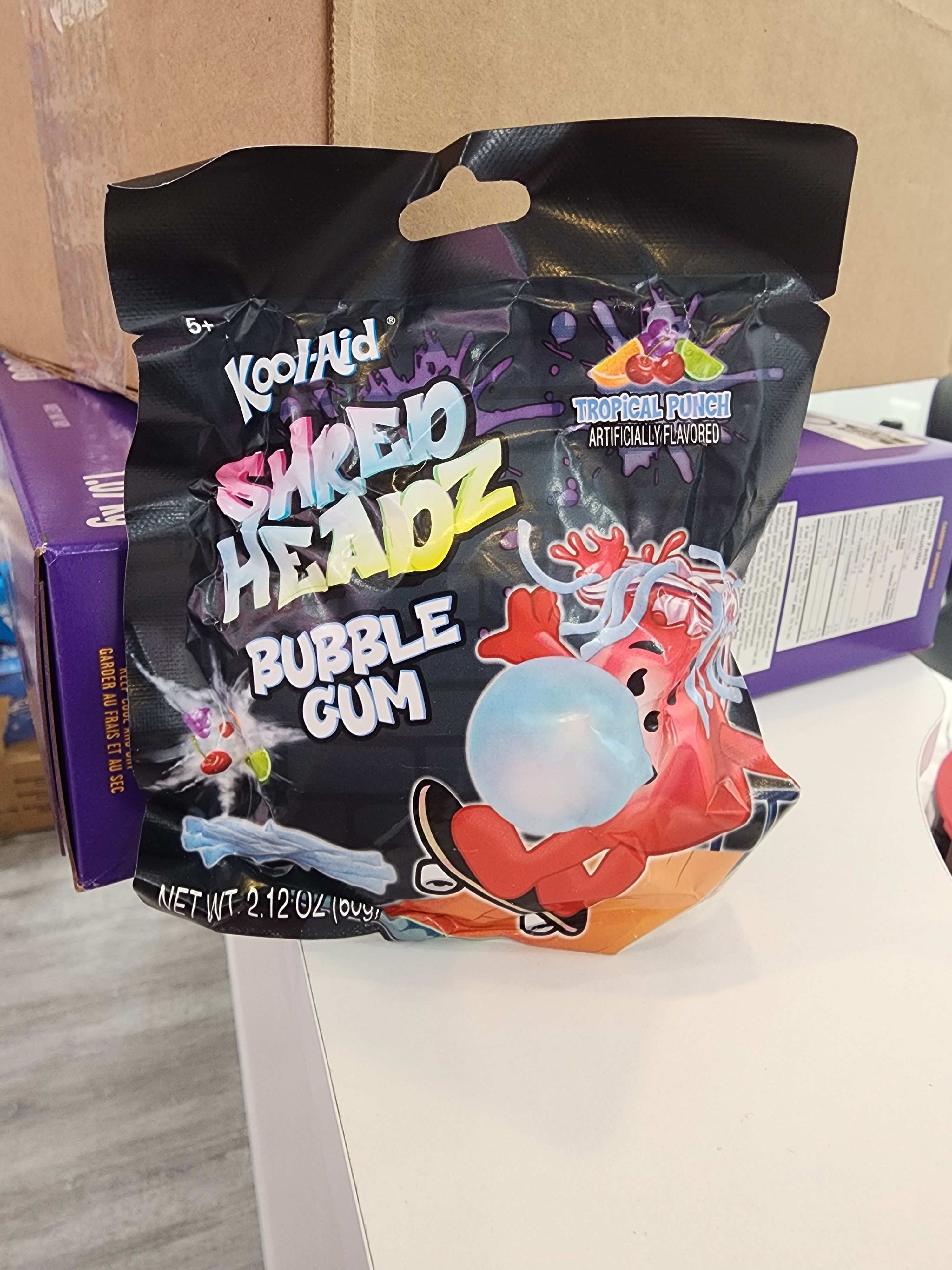 Kool-Aid Shred Headz Bubble Gum