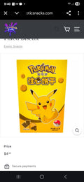 Loda Pokemon Chocolate Filled Biscuit