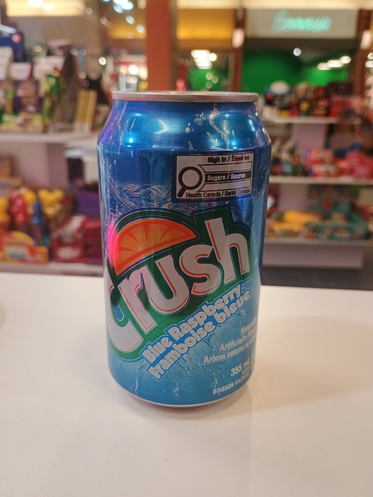 Can - Crush Blue Raspberry flavor as