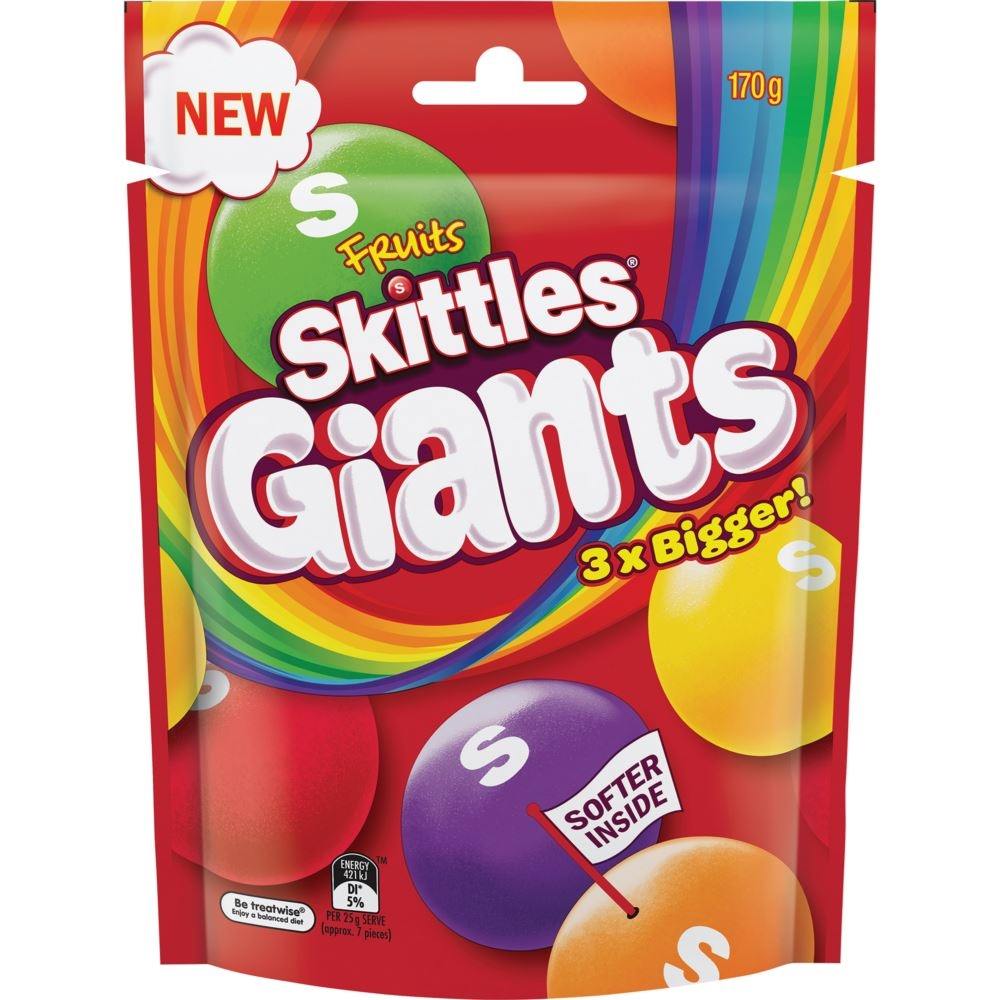 Skittles Giants 3x Bigger Fruits